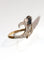 Bague 55 Bague aigrette - Diamants et saphir en or jaune et or blanc 18 carats 58 Facettes 553