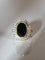 Bague 53 Bague Pompadour en or jaune et gris avec saphir et diamants 58 Facettes 561