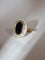Bague 53 Bague Pompadour en or jaune et gris avec saphir et diamants 58 Facettes 561
