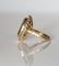 Bague 53 Bague Pompadour en or jaune et gris avec saphir et diamants 58 Facettes 561