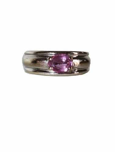 Bague 50 Boucheron Axelle - Bague en or blanc 18 carats et saphir rose 58 Facettes 042