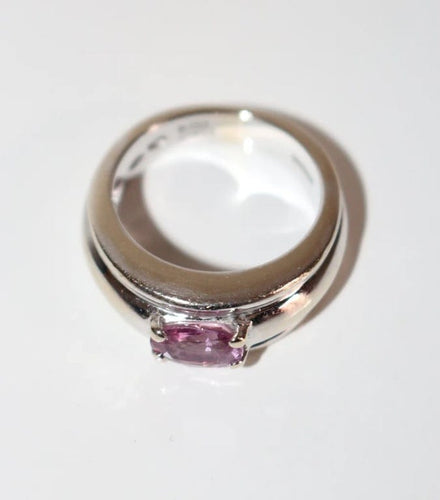 Bague 50 Boucheron Axelle - Bague en or blanc 18 carats et saphir rose 58 Facettes 042