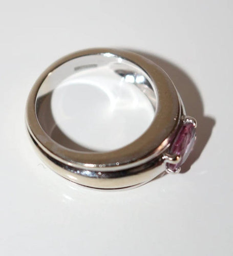 Bague 50 Boucheron Axelle - Bague en or blanc 18 carats et saphir rose 58 Facettes 042