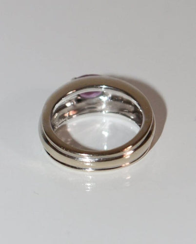 Bague 50 Boucheron Axelle - Bague en or blanc 18 carats et saphir rose 58 Facettes 042