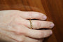 Bague 51 Alliance godronnée en or jaune 18 carats et diamants 58 Facettes 569.3