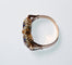 Bague 55 Bague duo ancienne en or jaune 18 carats, perles et pierres bleues 58 Facettes 573