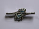 Broche Broche rétro en or gris 18 carats, aigues-marines et diamants 58 Facettes 580