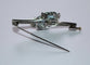 Broche Broche rétro en or gris 18 carats, aigues-marines et diamants 58 Facettes 580