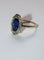 Bague 53 Bague Belle Époque en or jaune et blanc, saphir et diamants 58 Facettes 579