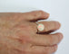 Bague 51 Bague en or blanc 18 carats avec opale et diamants 58 Facettes 585