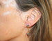 Boucles d'oreilles Pendants d’oreilles en or jaune et or blanc avec saphirs et diamants 58 Facettes 586