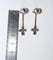 Boucles d'oreilles Pendants d’oreilles en or jaune et or blanc avec saphirs et diamants 58 Facettes 586