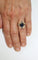 Bague 51.5 Bague en or jaune 18 carats saphir cabochon et diamants 58 Facettes 589