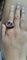 Bague 53 Bague jonc en or jaune 18 carats avec améthyste et nacre 58 Facettes 588