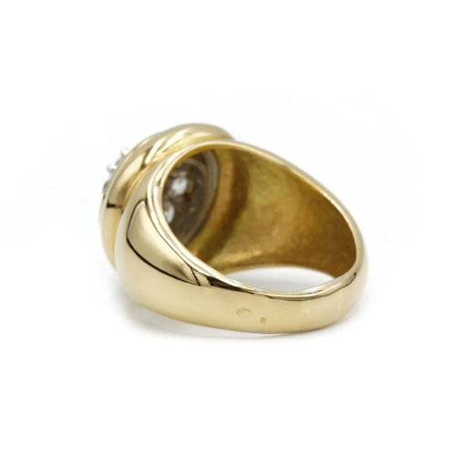 Bague 60 Bague en or jaune 750‰ et diamants taille ancienne 58 Facettes 1027