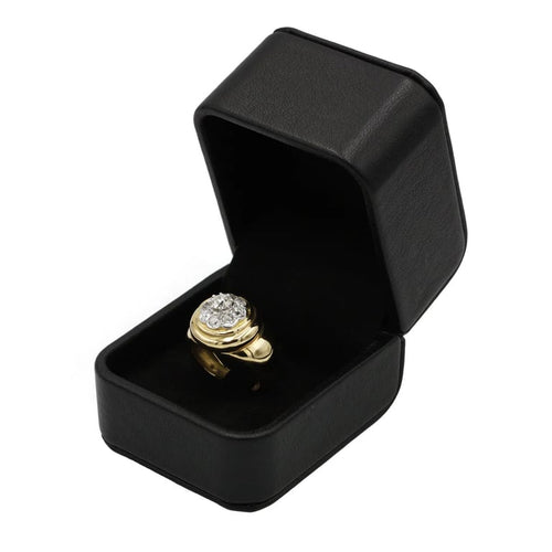 Bague 60 Bague en or jaune 750‰ et diamants taille ancienne 58 Facettes 1027