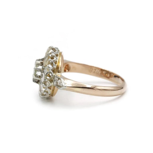 Bague 58 Bague en or jaune 750‰ et diamants taille rose 58 Facettes 1021