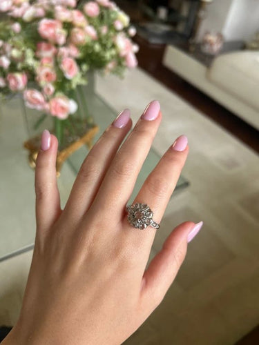 Bague 58 Bague en or jaune 750‰ et diamants taille rose 58 Facettes 1021