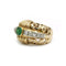Bague 55 Bague en or jaune avec émeraude et diamants 58 Facettes 1032