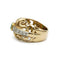Bague 55 Bague en or jaune avec émeraude et diamants 58 Facettes 1032
