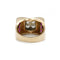 Bague 54 Bague Tank en or jaune 750‰ sertie de diamants et rubis 58 Facettes 1050