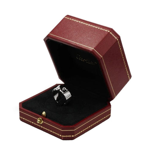 Bague 52 Cartier - Bague Double C en or blanc 750 58 Facettes 1180