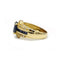 Bague 52 Bague en or jaune avec saphirs et diamants 58 Facettes 1029