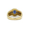 Bague 52 Bague en or jaune avec saphirs et diamants 58 Facettes 1029