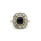 Bague 55 Bague en or 750‰ sertie d’un saphir et diamants 58 Facettes 1047