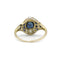 Bague 57 Bague en or 750 sertie de saphirs et diamants 58 Facettes 1127