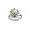 Bague 49 Marguerite - Bague en or blanc 750‰ émeraude et diamants 58 Facettes 1040