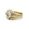 Bague 53 Chevalière - Bague en or jaune et blanc avec diamant 58 Facettes 1045
