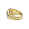 Bague 53 Chevalière - Bague en or jaune et blanc avec diamant 58 Facettes 1045