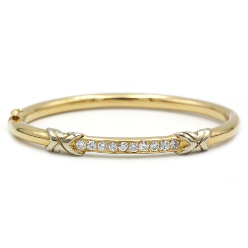 Bracelet Bracelet en or jaune 750‰ et diamants 58 Facettes 1053