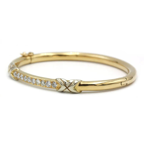 Bracelet Bracelet en or jaune 750‰ et diamants 58 Facettes 1053