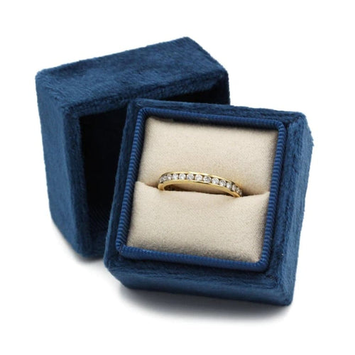 Bague 55 Alliance - Bague en or jaune 750‰ et diamants 58 Facettes 1060