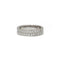 Bague 51 Bague double alliance en or blanc et diamants 58 Facettes 1077