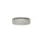 Bague 51 Bague double alliance en or blanc et diamants 58 Facettes 1077