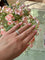 Bague 51 Bague double alliance en or blanc et diamants 58 Facettes 1077