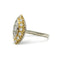 Bague 55 Bague marquise en or jaune et blanc 750‰ et diamants 58 Facettes 1079