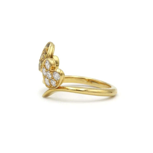 Bague 51 Bague en or jaune 750‰ et diamants 58 Facettes 1075