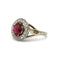 Bague 52 Bague en or jaune sertie d’un grenat et de diamants 58 Facettes 1090