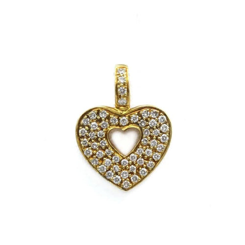 Pendentif Poiray - Pendentif en or jaune et diamants 58 Facettes 1098