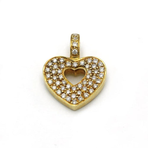 Pendentif Poiray - Pendentif en or jaune et diamants 58 Facettes 1098