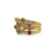 Bague 50 Bague en or jaune 750‰ sertie de diamants, saphirs, rubis et émeraudes 58 Facettes 1103