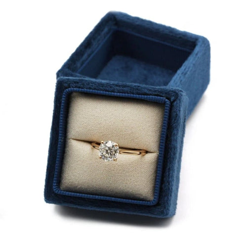 Bague 52 Solitaire - Bague en or rose 750‰ et diamant coussin 1,56 ct 58 Facettes 1038