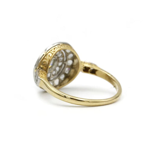 Bague 59 Bague en or jaune 750‰ et diamants 58 Facettes 1194