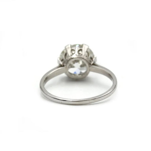 Bague 50 Solitaire Art déco - Bague en platine et diamant taille ancienne 58 Facettes 1044