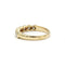 Bague 55 Demi-alliance torsadée en or jaune 750‰ et diamants 58 Facettes 1068