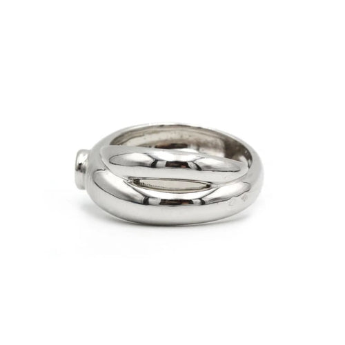 Bague 60 Bague en or blanc 750 sertie d’un diamant taille brillant 0,47 ct 58 Facettes 1076